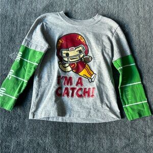 USC Kids Gray Football Graphic Shirt 2T